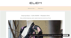 Desktop Screenshot of elem-lingerie.com